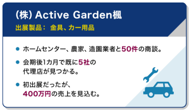 出展社の声 | (株)Active Garden楓