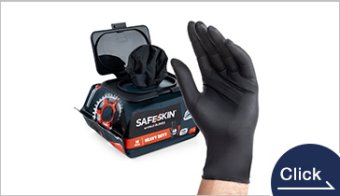 SAFESKIN* ニトリルグローブ ヘビーデューティー