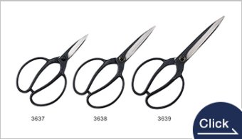 Professional gardener's shears 90mm/120mm/150mm